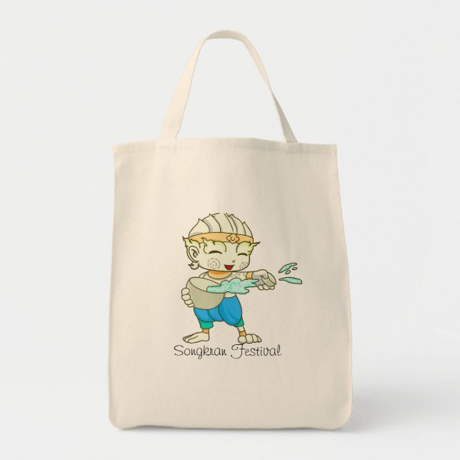Songkran Festival Bangkok Thailand T - Shirt Tragetasche (Vorne)