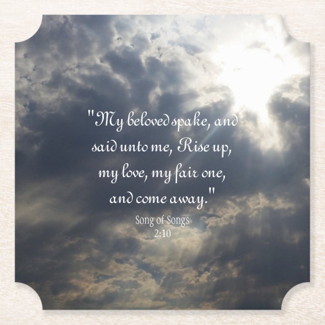 Songs 2:10 Paper Untersetzer (Vorderseite)