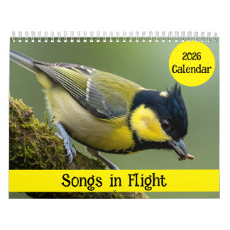 Songs in Flight: 2026 Vogel-Fotokalender Kalender