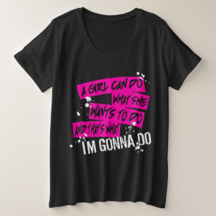 Songtext Damen Übergröße Schlechter Ruf Große Größe T-Shirt