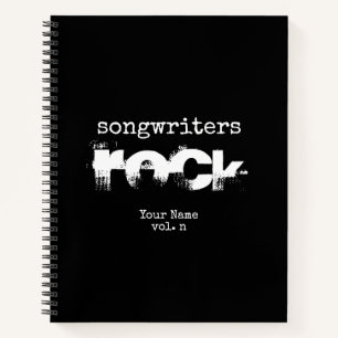Songwriters Rock Personalisiert Songwriter Noteboo Notizbuch