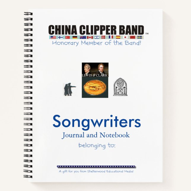 Songwriting Journal Notizbuch (Vorderseite)