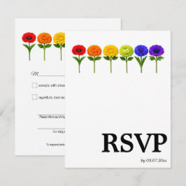 🌈 Songwunsch LGBTQ Erblüht Zusammen RSVP Karte