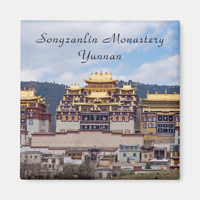 Songzanlin Tibetisches Kloster - Yunnan, China Magnet (Vorne)