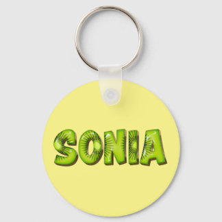 Sonia Name Kiwi Design Schlüsselger Schlüsselanhänger