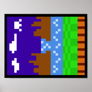 Sonic 1 Poster (Pixel)