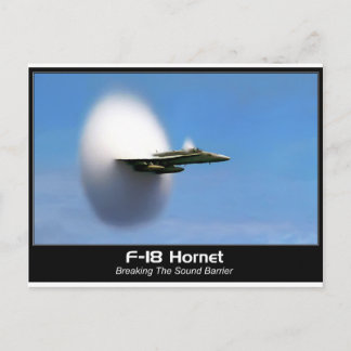 Sonic Boom F-18 Hornet Postkarte