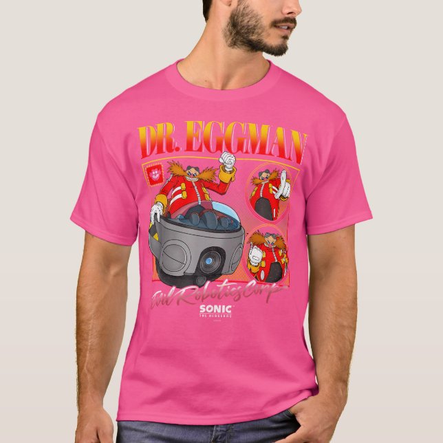Sonic The Igel Dr. Eggman Evil Robotics Corp V T-Shirt (Vorderseite)
