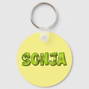 Sonja Name Kiwi Design Schlüsselanhänger