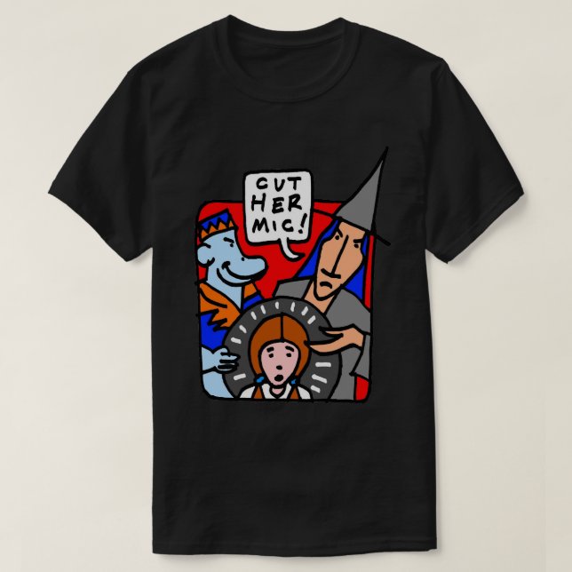 Sonja Shaw "Coupe-la le micro !" T-shirt (Design devant)