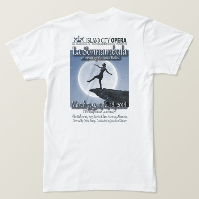Sonnambula T-Shirt (Design Rückseite)