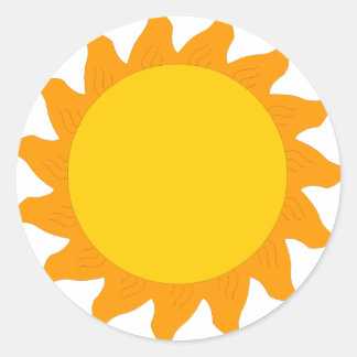 Sonne[1] Runder Aufkleber