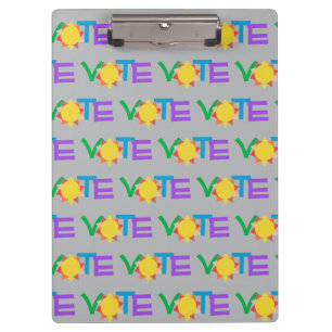 Sonne Abstimmung Clipboard / Lustiges GOTV Clipboa Klemmbrett