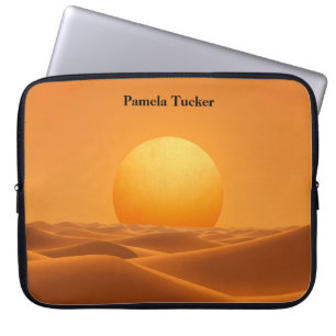 Sonne Abstrakt Bernstein Moderner Minimalist Laptopschutzhülle