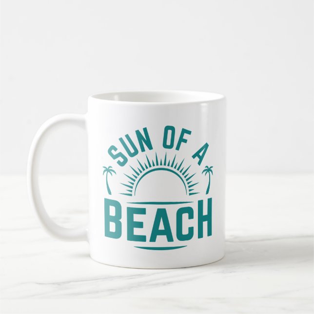 Sonne am Strand Kaffeetasse (Links)