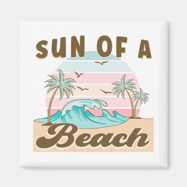Sonne am Strand Magnet (Vorne)