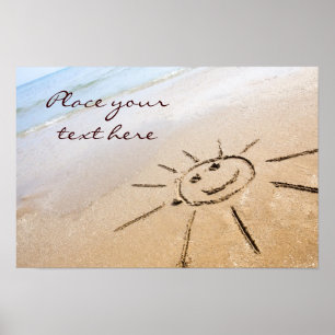 Sonne am Strand Poster