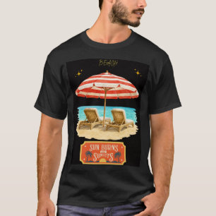 Sonne brennt Sommer Strand T-Shirt