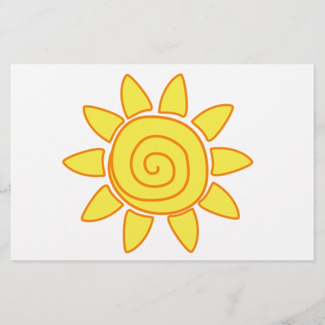 Sonne Briefpapier (Vorderseite)