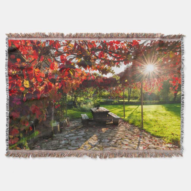 Sonne durch Herbstblätter, Kroatien Decke (Vorderseite)