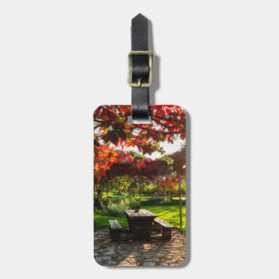 Sonne durch Herbstlaub, Kroatien Gepäckanhänger