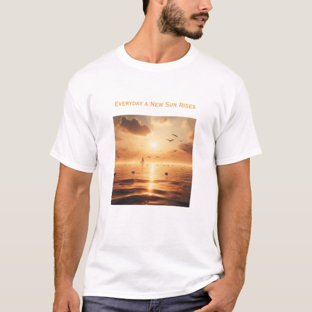 Sonne Geht Auf T-Shirt (Vorderseite)