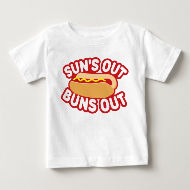 Sonne-heraus Brötchen heraus Baby T-shirt (Vorderseite)