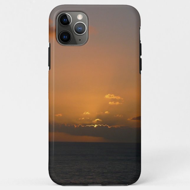 Sonne hinter Wolken II Seascape Case-Mate iPhone Hülle (Rückseite)