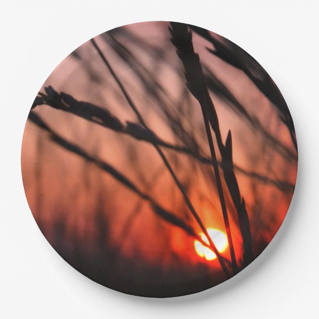 Sonne im Gras, Teller 10 cm (Vorderseite)