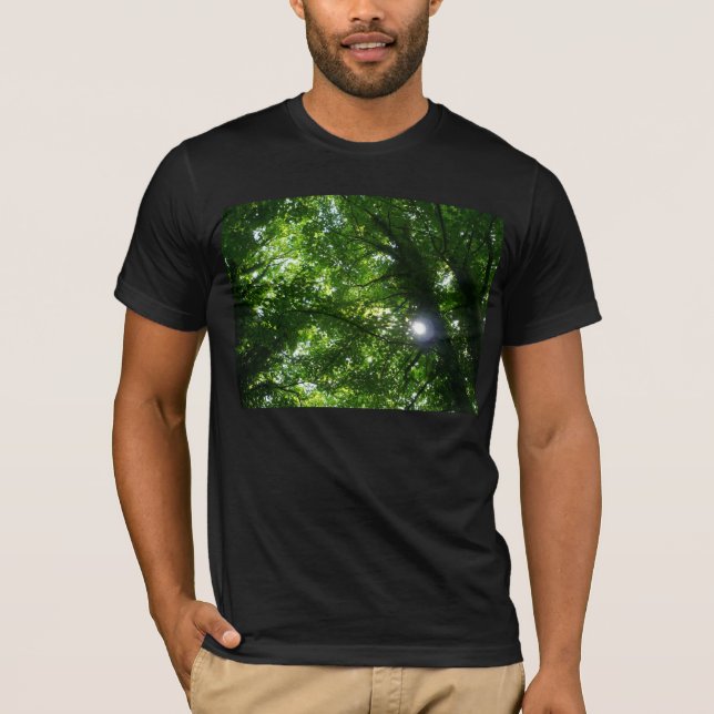 Sonne in den Bäumen T-Shirt (Vorderseite)
