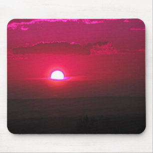 Sonne in den Wolken (rosa) Mousepad