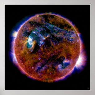 Sonne in Magnetspektrum Poster