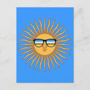 Sonne in Shades Postkarte
