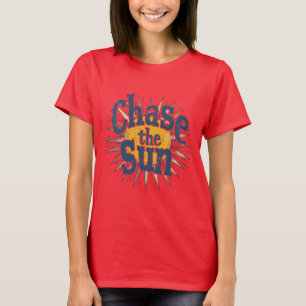 Sonne-Jagen Motivations-Grafik-T-Shirt T-Shirt