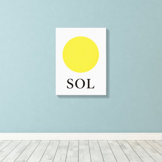 SONNE LEINWANDDRUCK (Insitu (Holzboden))