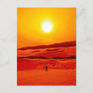 Sonne leuchten postkarte
