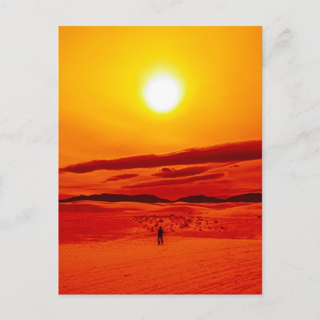 Sonne leuchten postkarte (Vorderseite)