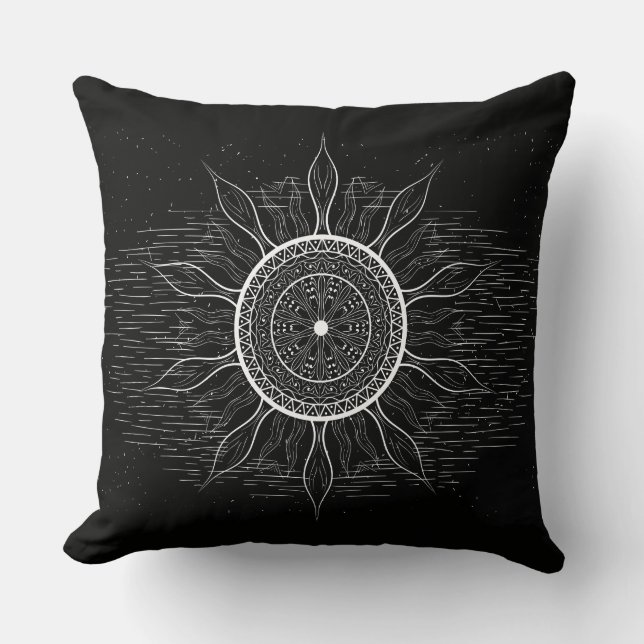 Sonne Mandala 2 Kissen (Vorderseite)