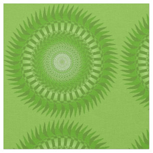 Sonne Mandala grün Stoff