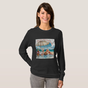 Sonne, Meer und ein gutes Buch Langarm-Strand-T-Sh T-Shirt