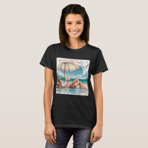 Sonne, Meer und ein gutes Buch Strand T-Shirt