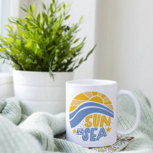 Sonne, Meer und Sommerstrand Kaffeetasse