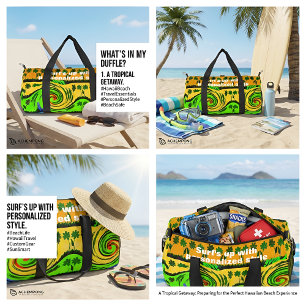Sonne, Meer und Surf: Ich Liebe Surf Duffle Bag