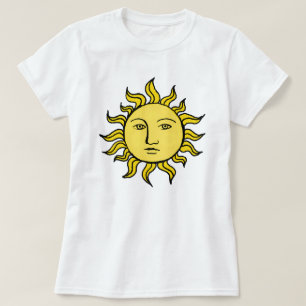 Sonne mit Gesichtsausdruck Retro Magic Vintag Hexe T-Shirt