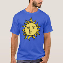 Sonne mit Gesichtsausdruck Retro Magic Vintag Hexe