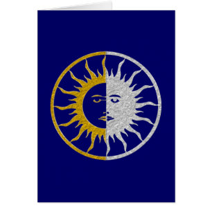 Sonne & Mond Symbol - Gold Silber