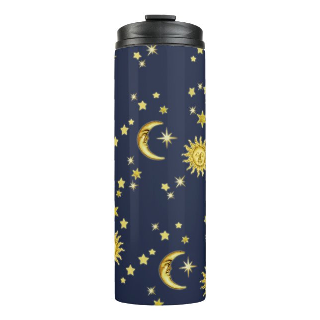 Sonne, Mond und Sterne Thermosbecher (Vorderseite)