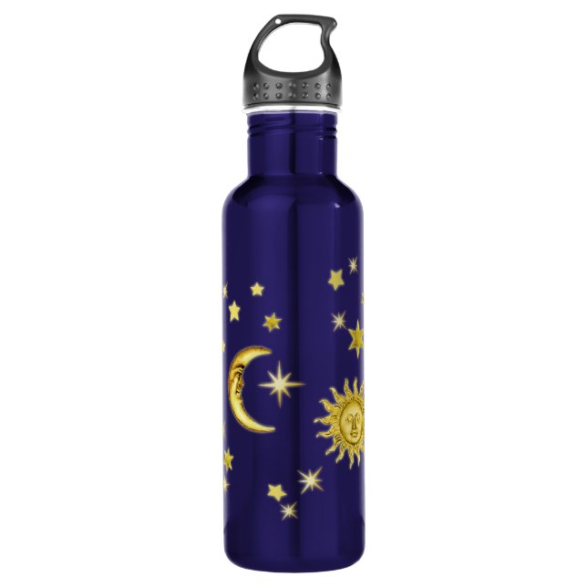 Sonne, Mond und Sterne Trinkflasche (Vorderseite)