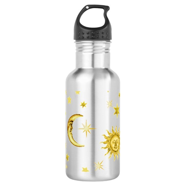 Sonne, Mond und Sterne Trinkflasche (Vorderseite)