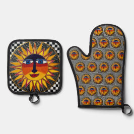 Sonne Ofenhandschuh & Topflappen-Set